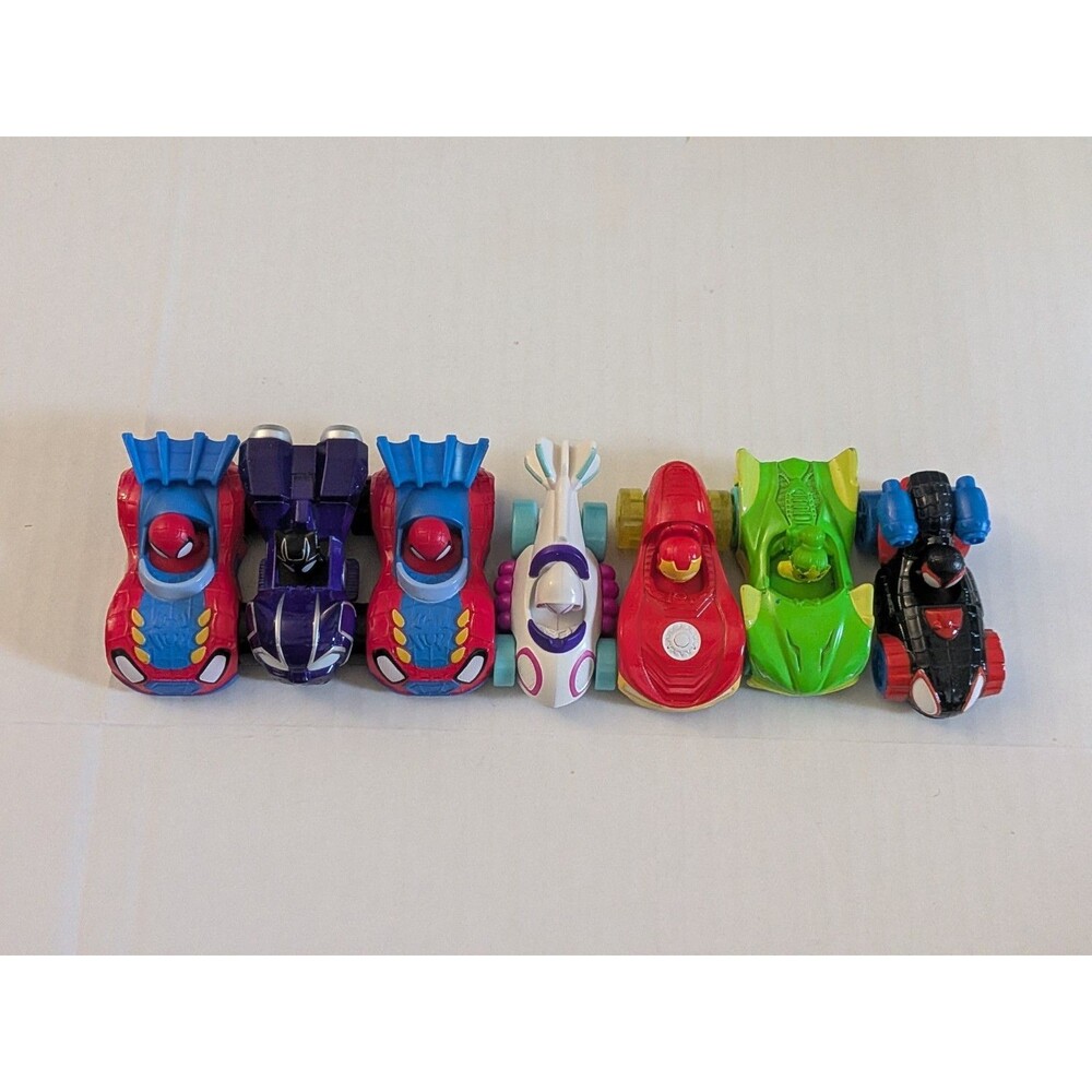 Disney Jr. Marvel Spidey and His Amazing Friends Amazing Metals Race Cars Lot 7 - Picture 1 of 6
